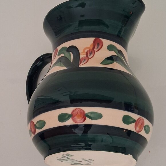 Gail Pittman Signed Art Pottery Juniper Pitcher Vintage Signed 1988 7 1/4" - Picture 7 of 11